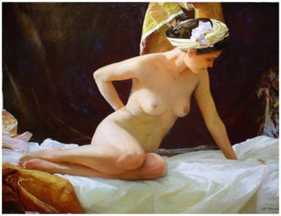 油画欣赏：女性作品典雅柔美，令无数观赏者怦然心动
